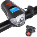 Hot Sell Light Light de bicicleta de bicicleta da estrada de montanha USB e farol do ciclo da luz dianteira com odômetro de velocímetro de bicicleta